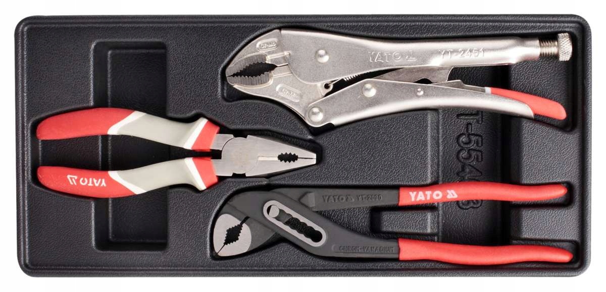 YATO WKŁAD DO SZUFLADY ZESTAW SZCZYPIEC 3CZ. Kod producenta YT-55463