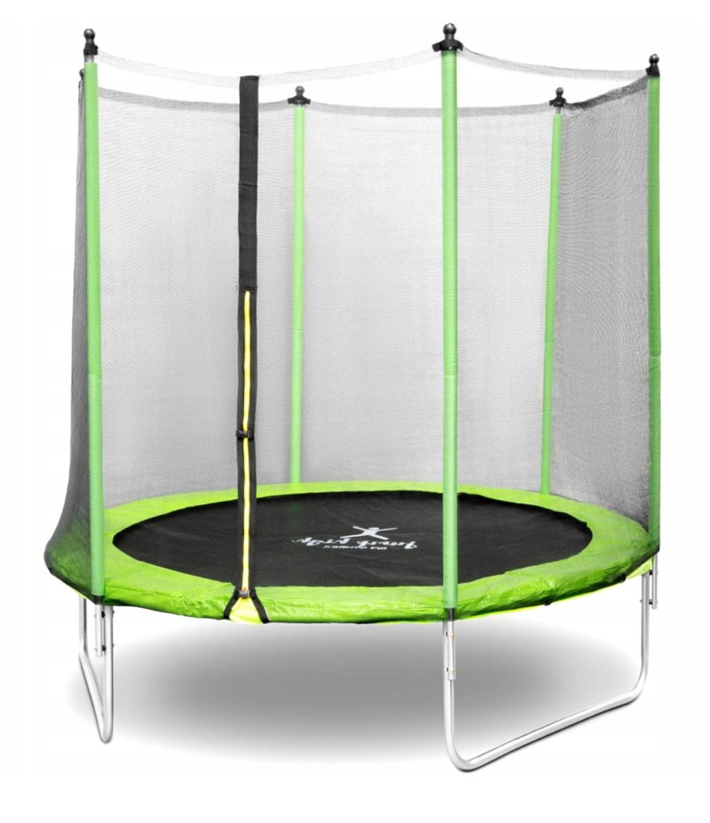TRAMPOLINA OGRODOWA Z SIATKĄ DLA DZIECI 244CM