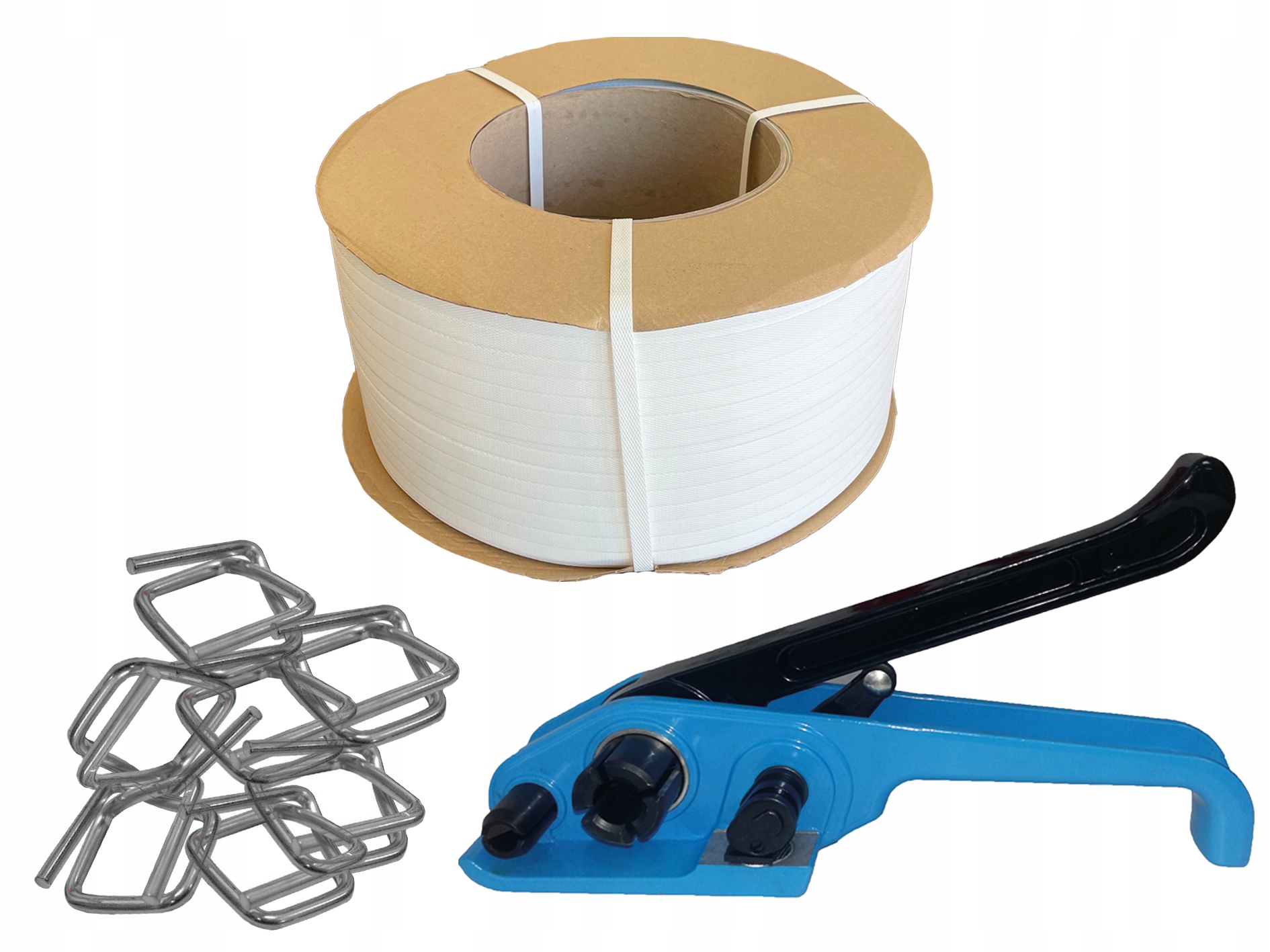 16MM TAŚMA PP ZAPINKI DRUTY BANDOWNICA ZESTAW PP DO SPINANIA PALET CB5 H21