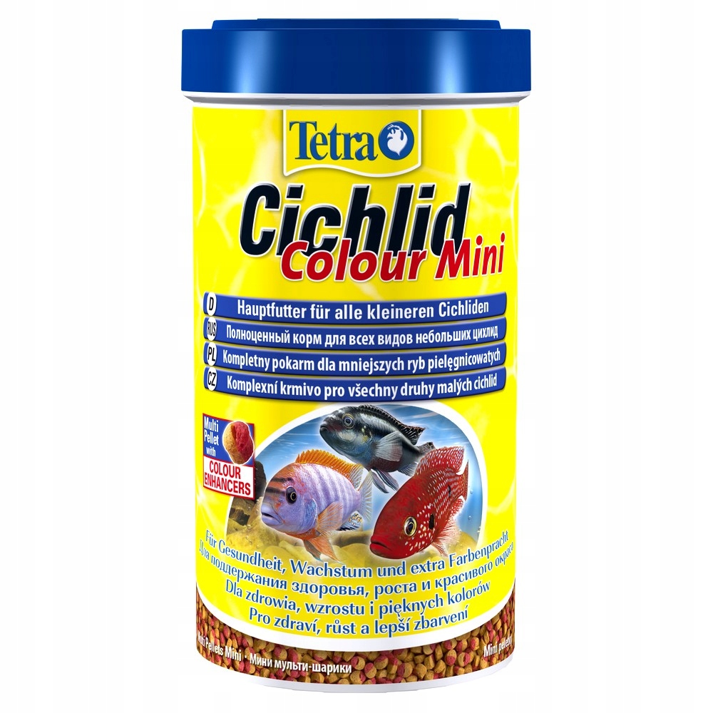 Krmivo Pro Ryby Tetra Cichild Colour Mini Pellets 500 ML Ošetřovatelské