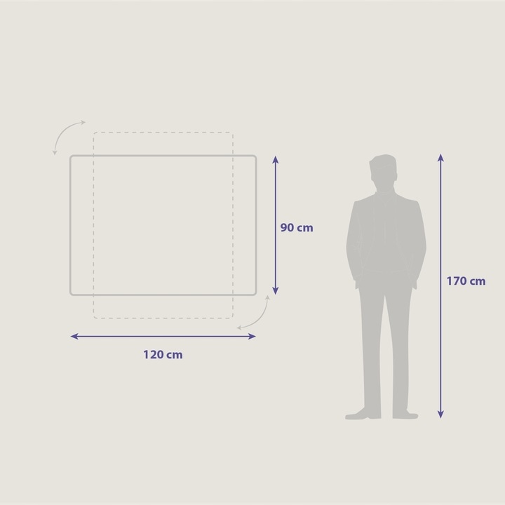 Tablica korkowa rama drewniana 120x90 cm / 90x120 cm + pinezki Wysokość produktu 90 cm