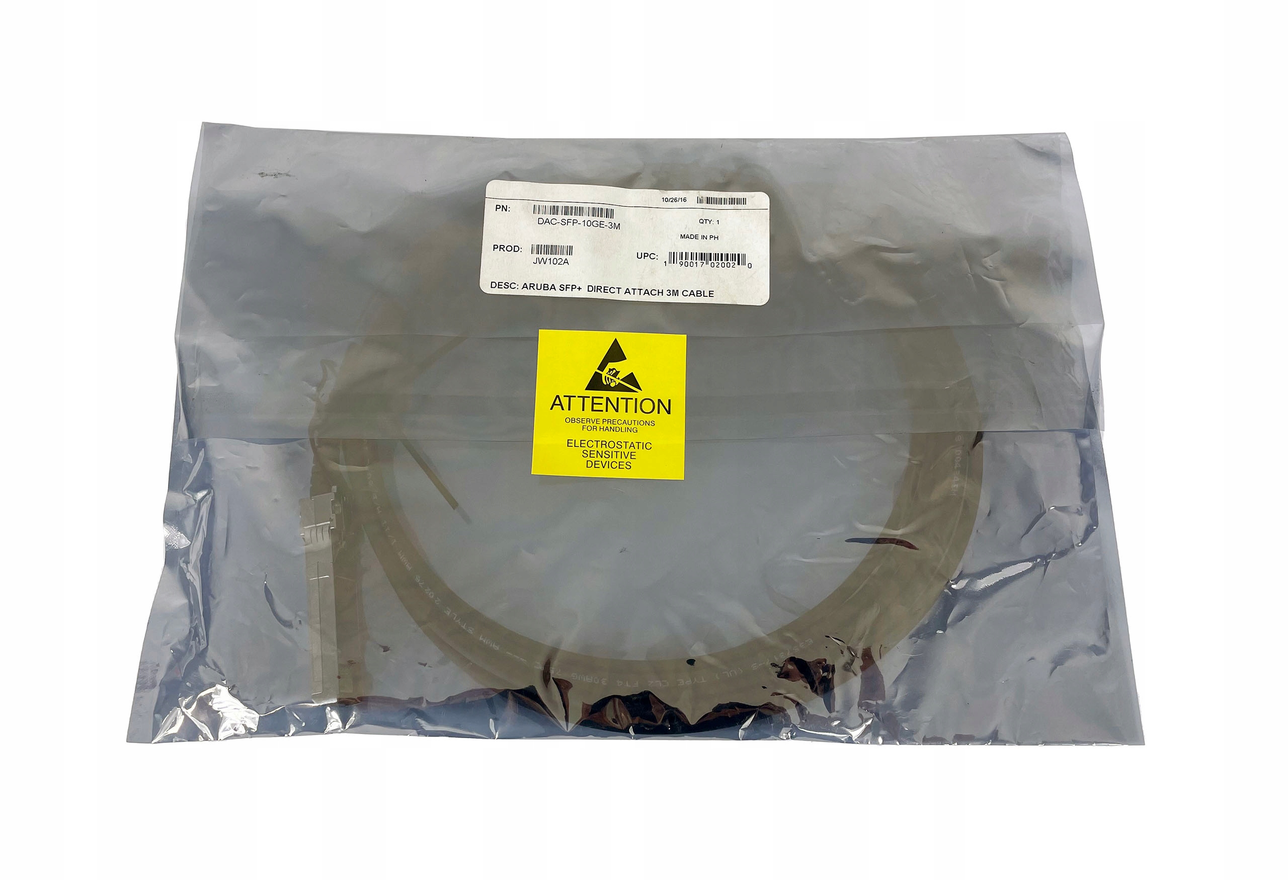 Kabel Aruba JW102A 3 m Sfp+ 10GB