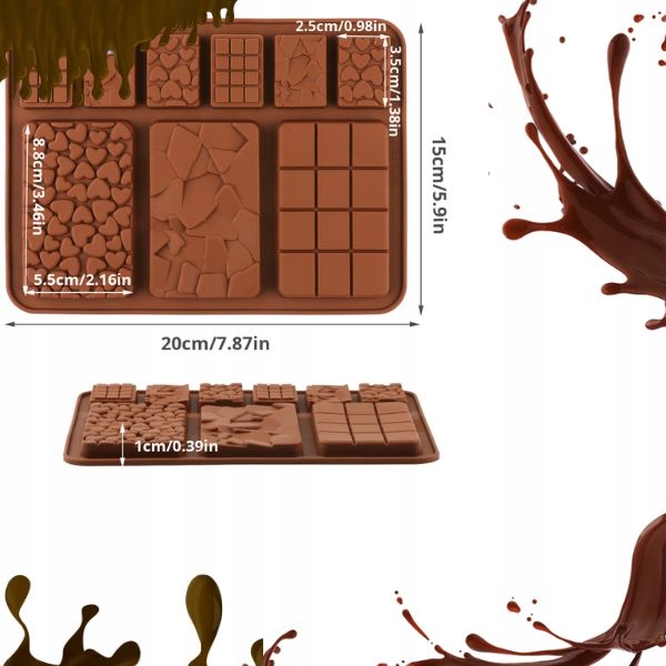 9W1 FORMA SILIKONOWA DO CZEKOLADY MINI PRALIN LODU NA CZEKOLADKI CZEKOLADĘ Marka inna