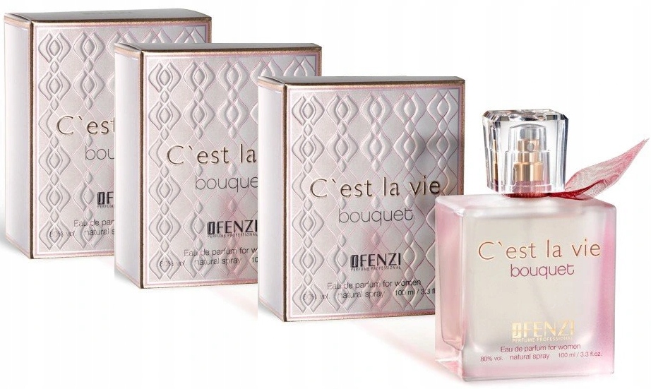 JFenzi C'est La Vie Bouquet 100 ml Edp 3 kusy Dárek