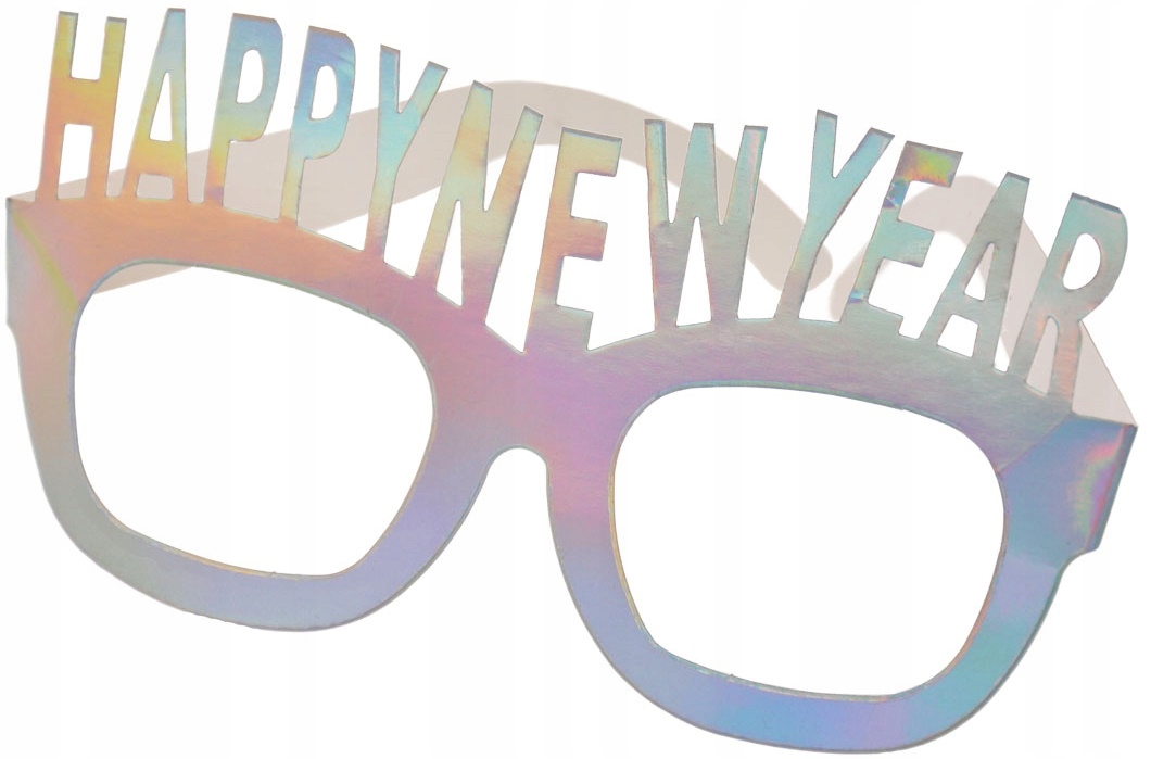 

Okulary Papierowe Nowy Rok Happy New Year 4szt.