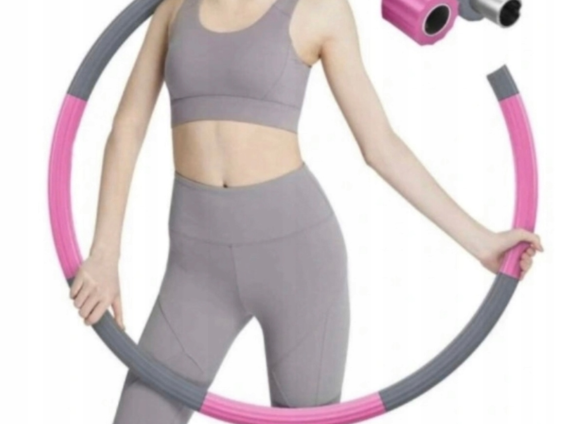 Hula hop z wypustkami maxsell 95 cm róże i fiolety