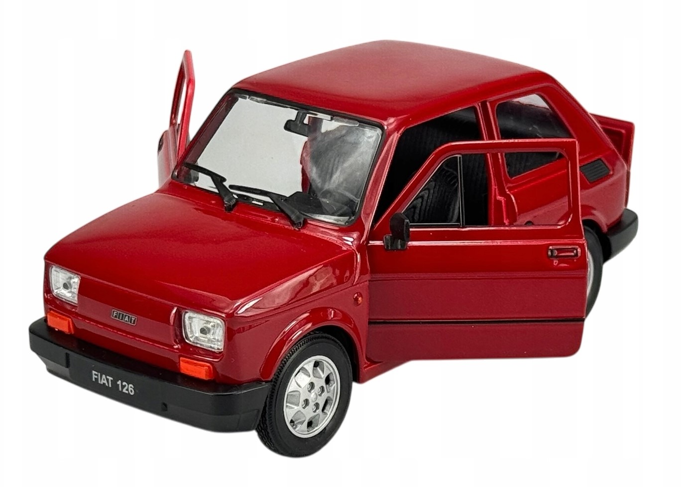 Fiat 126p Maluch Polský Malý 126 p Prl Welly 1:21 Červený Model auta