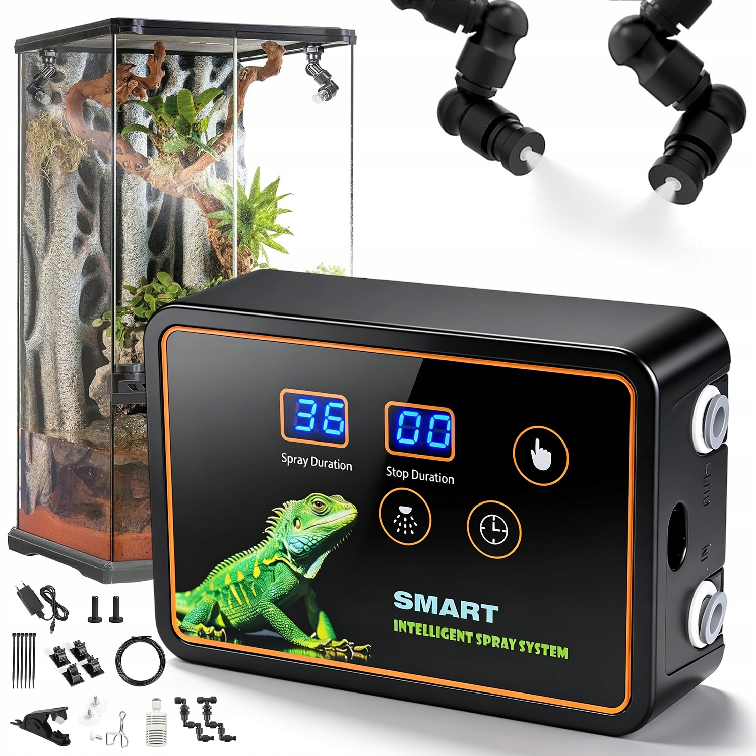 Timer Terrarium Zraszacz Do Terrarium Mgiełki Regulowane Dysze 360°