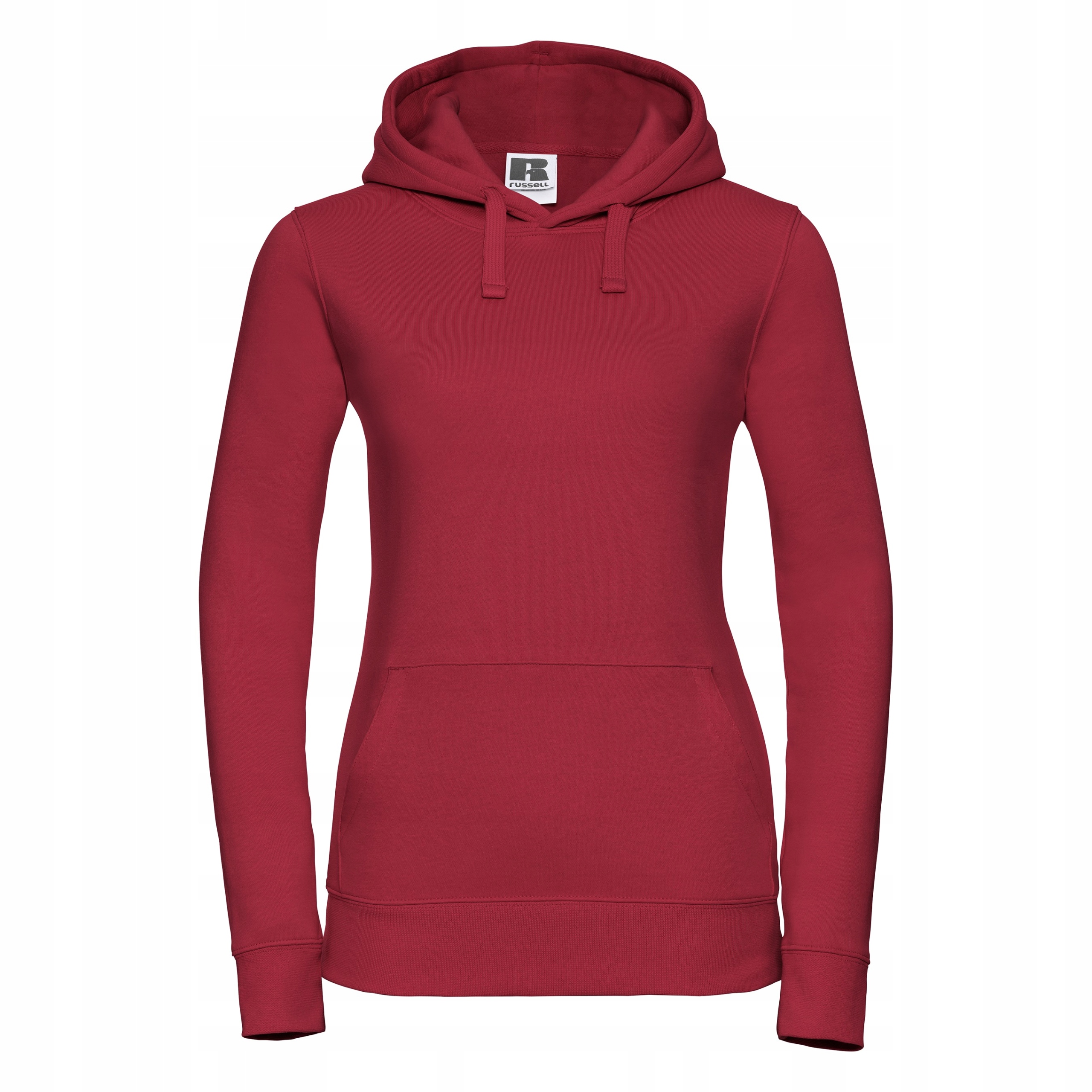 Mikina přes hlavu s kapucí Authentic Klasická červená vel. M