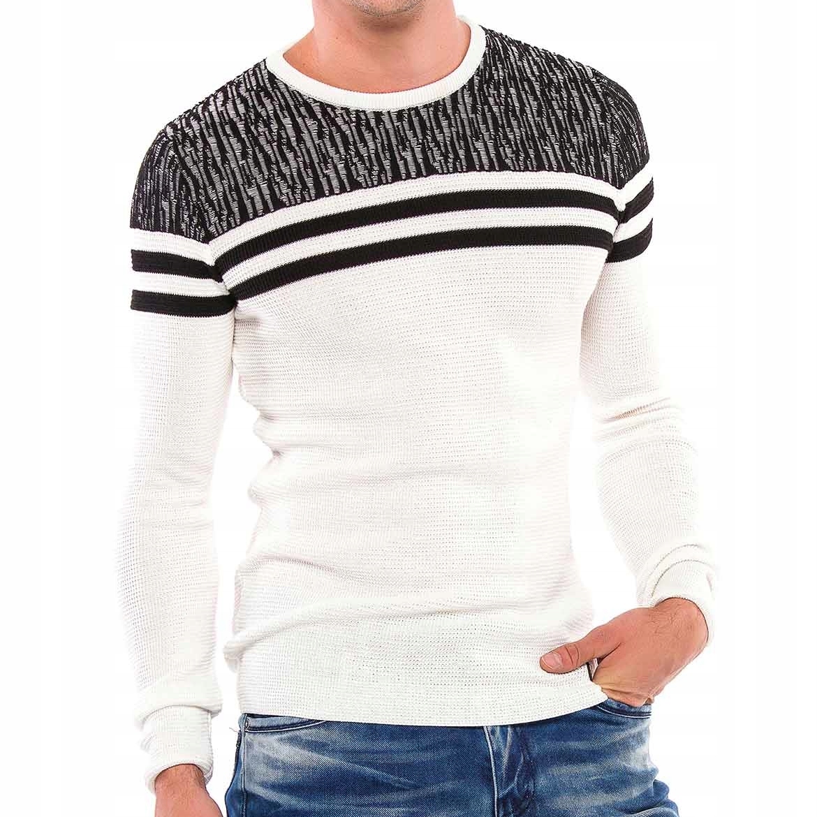 

Cipo Baxx Sweter Męski Slim Elegance