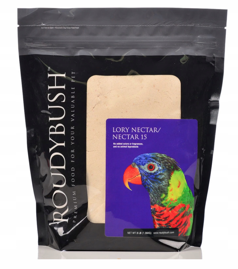 Levně Krmivo pro papoušky Lorys RoudyBush Lory Nectar 900 g
