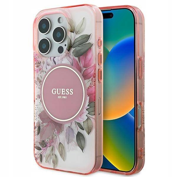 Pouzdro pro iPhone 16 Pro Max – Guess růžové