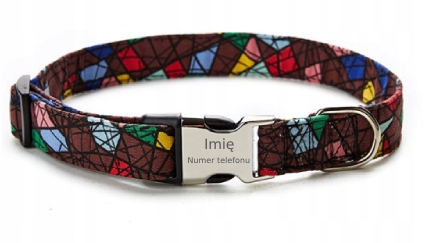 Levně Regulovatelný obojek s gravírováním pro psa Váš Nápis! Krásné vzory 4! Velikost M