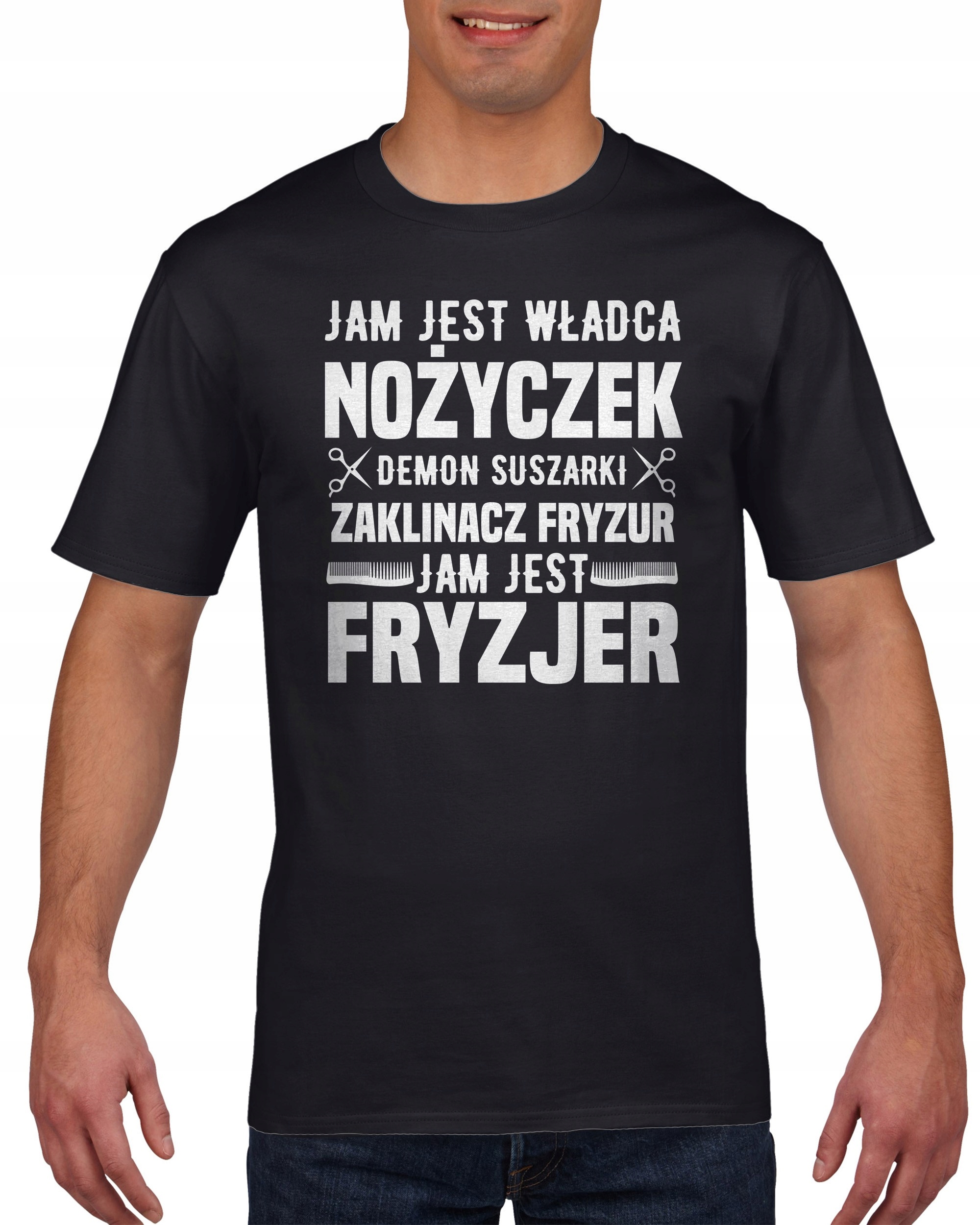 

Koszulka męska Jam jest Fryzjer XL