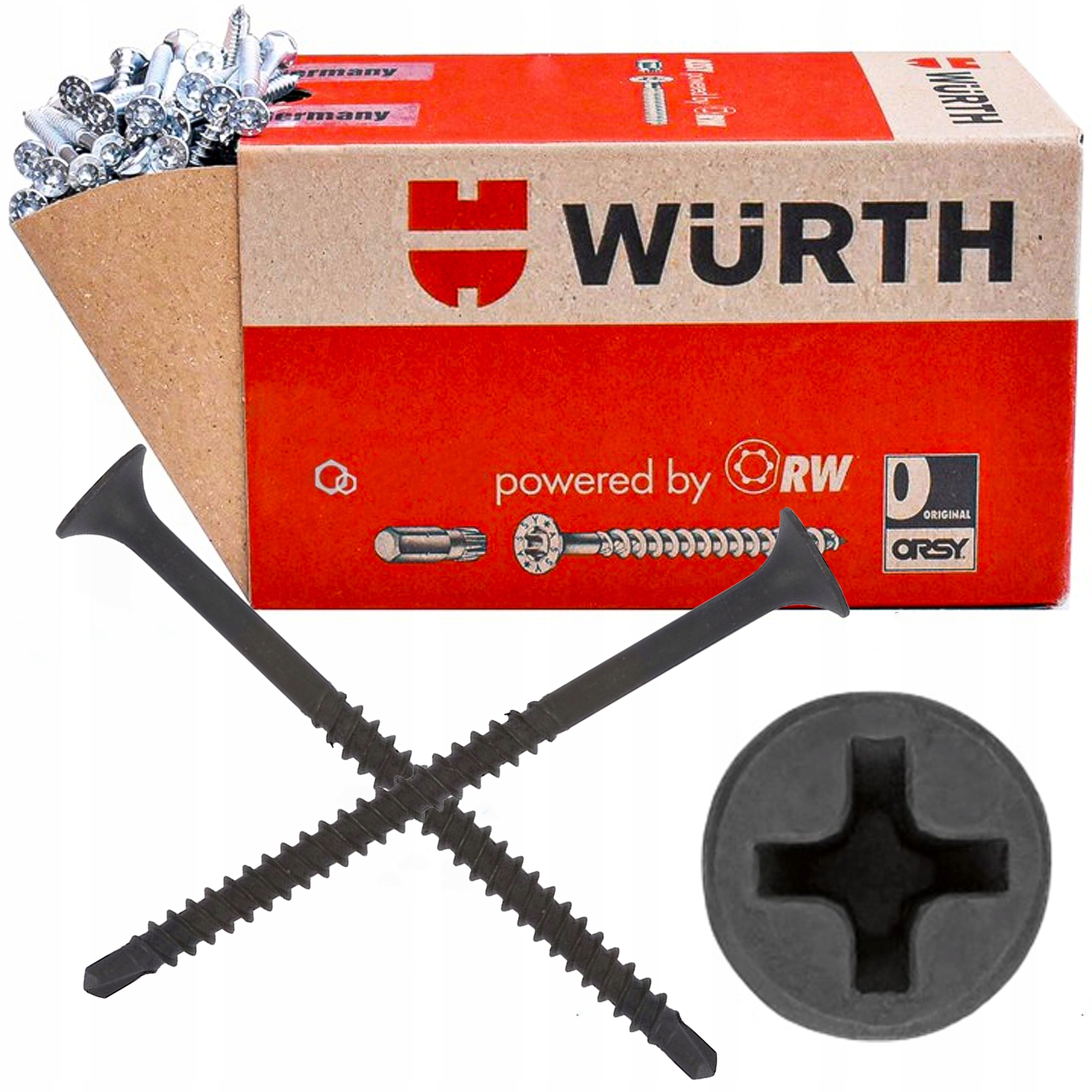 Šrouby do dřeva pro omítkové omítky 3,5X55/35 1000ks Wurth