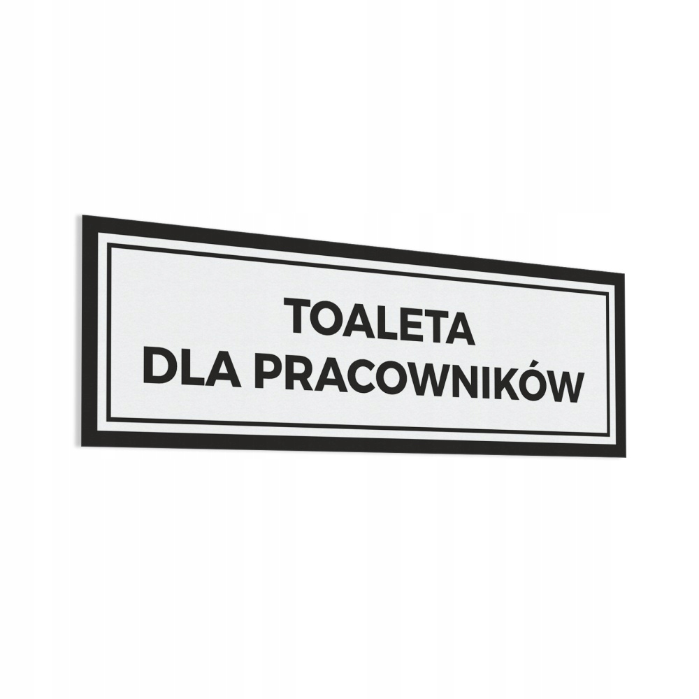 

Naklejka Toaleta dla Pracowników 10x30