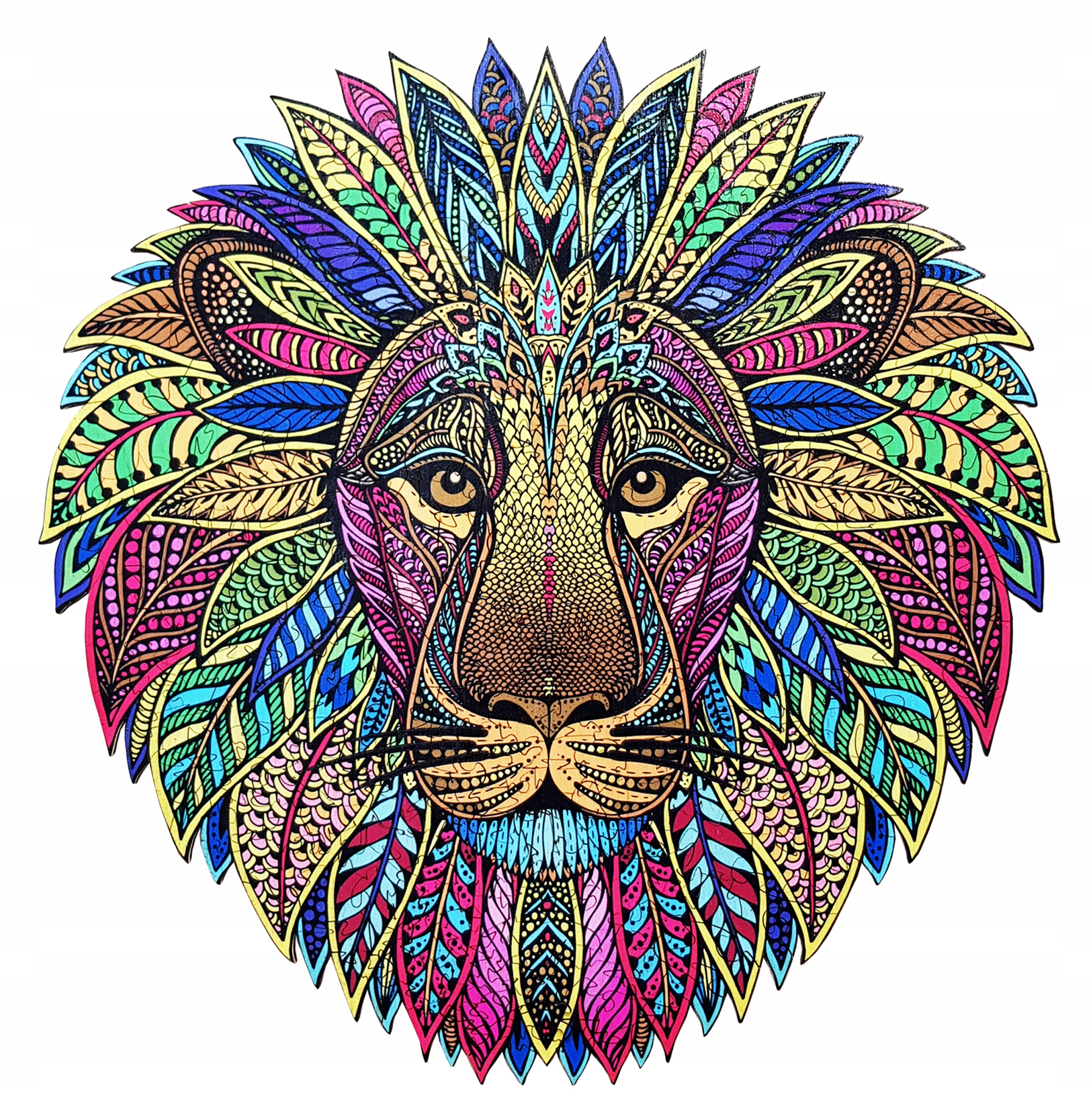 PUZZLE DREWNIANE dla dorosłych XXL - LEW - PREMIUM