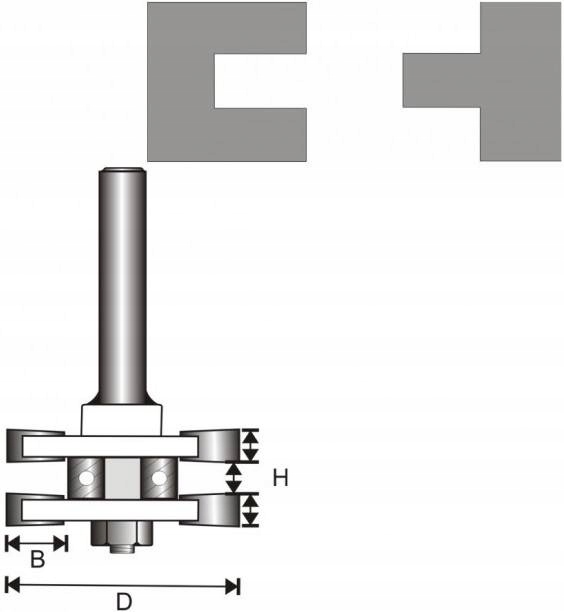FREZ DO POŁĄCZEŃ TYPU T DEDRA 07F211B Marka Dedra