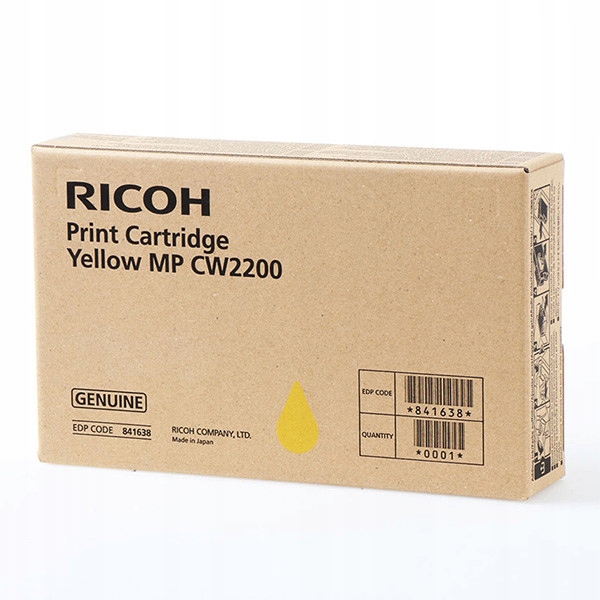 Ricoh 841638 náplň s inkoustem 1 ks Žlutá