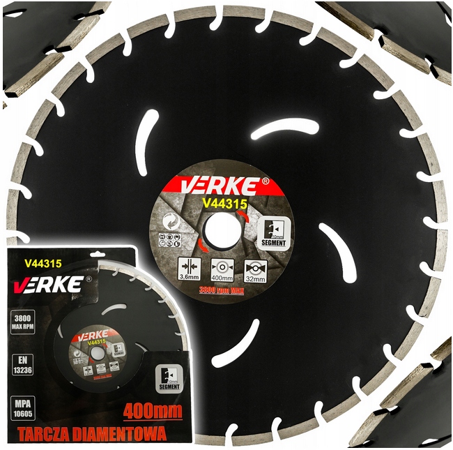 Tarcza Diamentowa Do Betonu 400x32x3,6 mm Segment