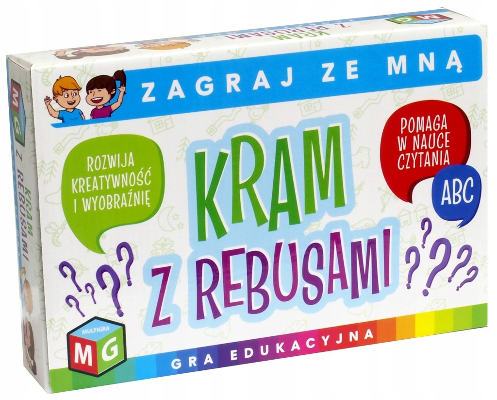 Gra do Nauki Czytania do Nauki Pisania dla dzieci 5 Lat Kram Z Rebusami