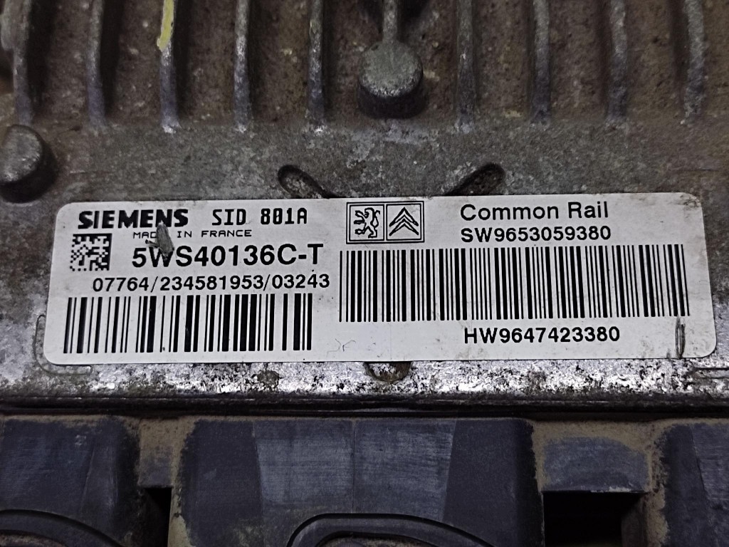 PEUGEOT PARTNER Centralina Motore 9653059380
