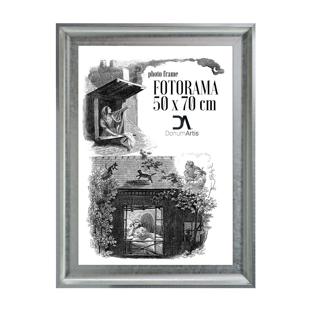 Fotorám Torino 50x70 rám barva antická stříbrná