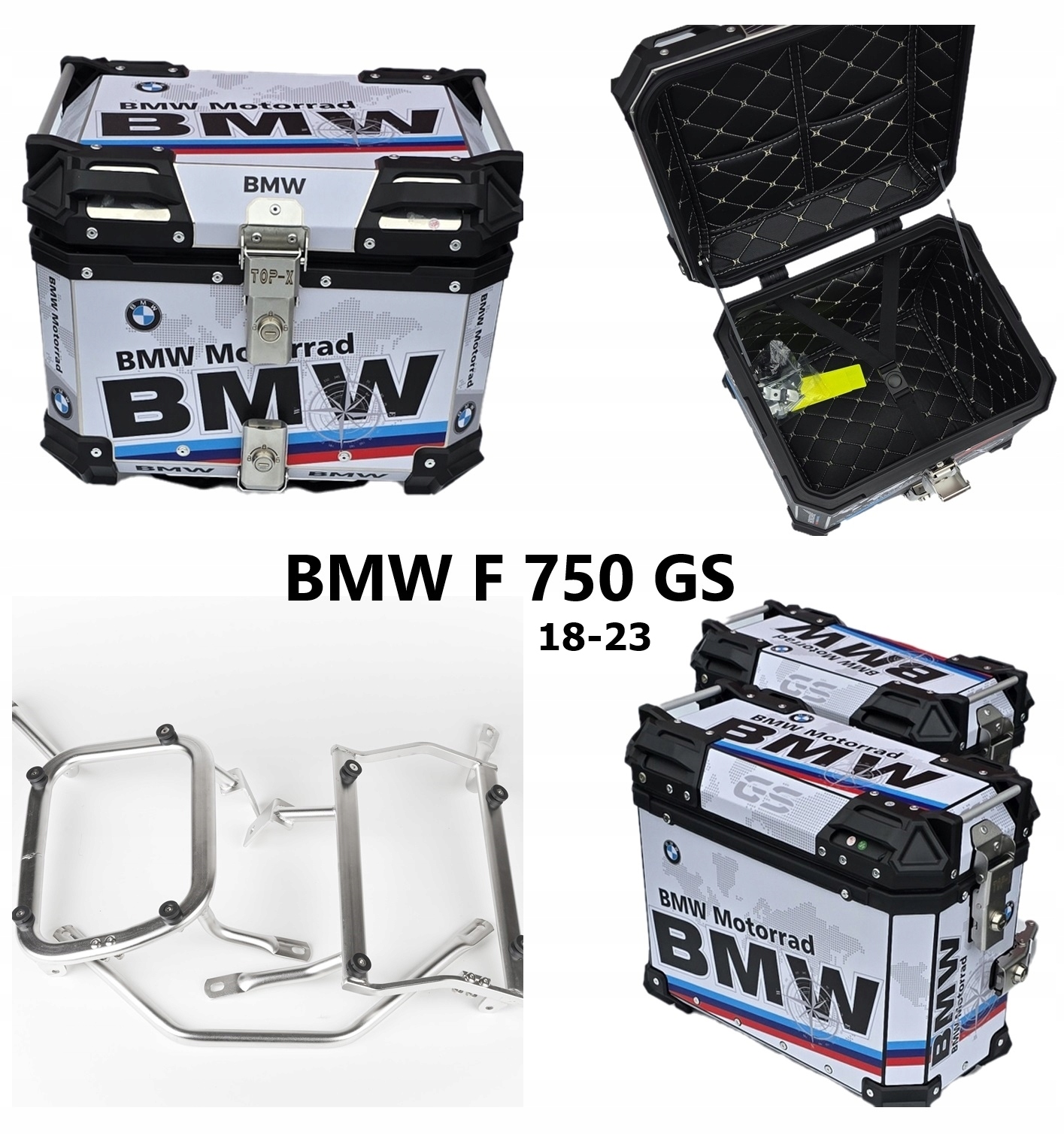 Kufr Motocyklové Kufry Rám Bmw F 750 Gs F750 Gs F750 18-23 Sada