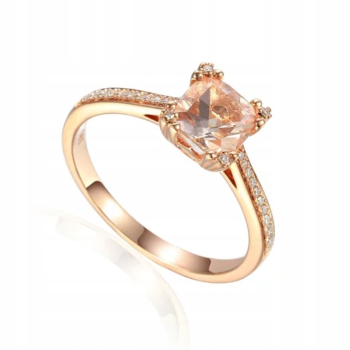 

Pierścionek Zaręczynowy Morganit Diamenty pr 585