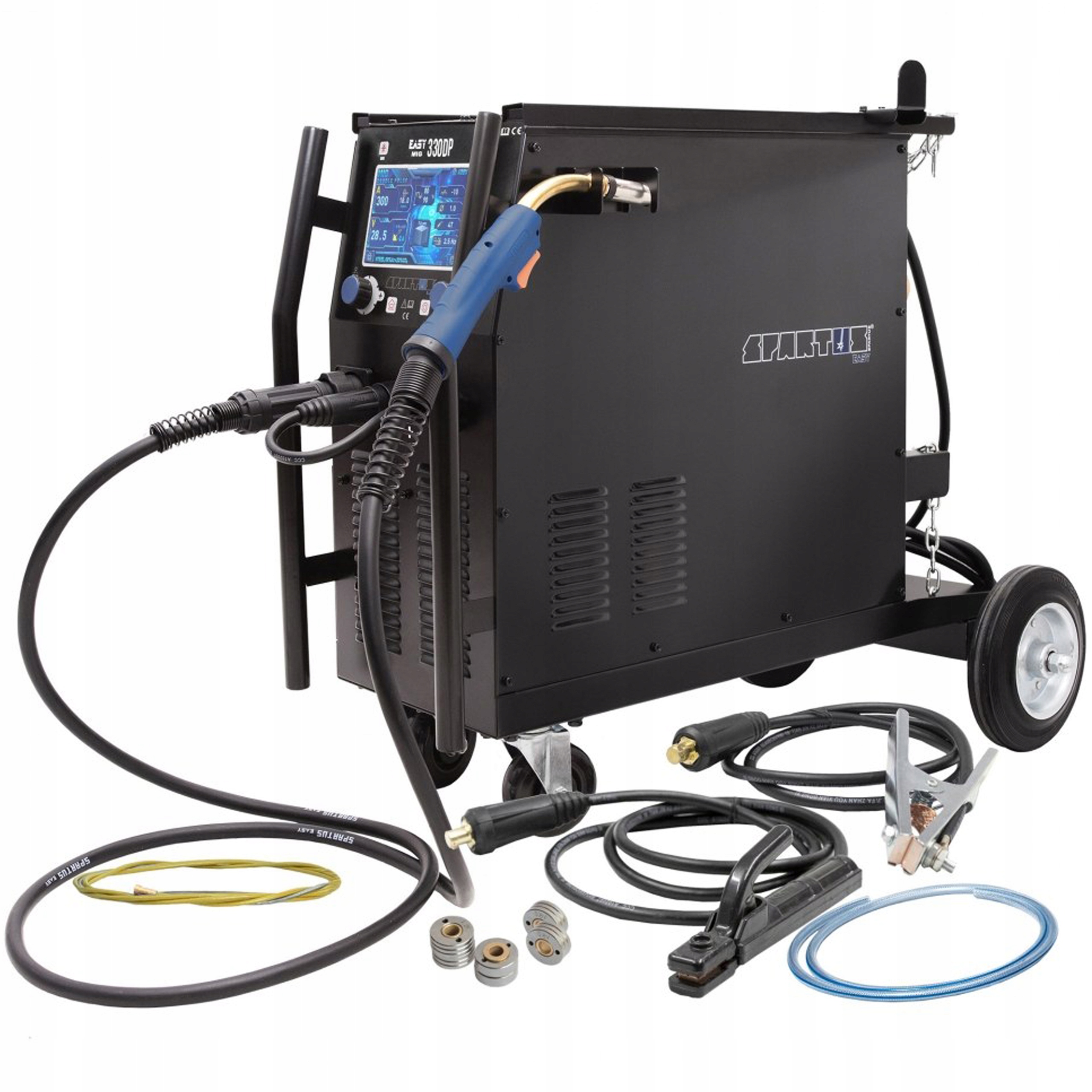 SPAWARKA MIGOMAT SPARTUS EASY MIG 330 DUAL PULS MMA TIG IGBT 400V 300 ALU