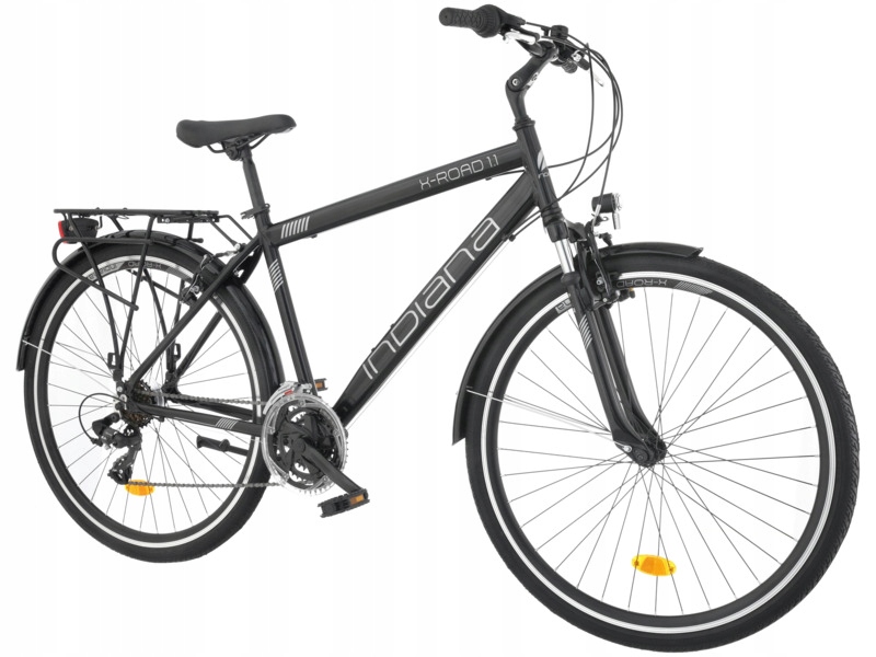 Rower trekkingowy Indiana X-Road 1.1 M19 28 cali męski Czarny