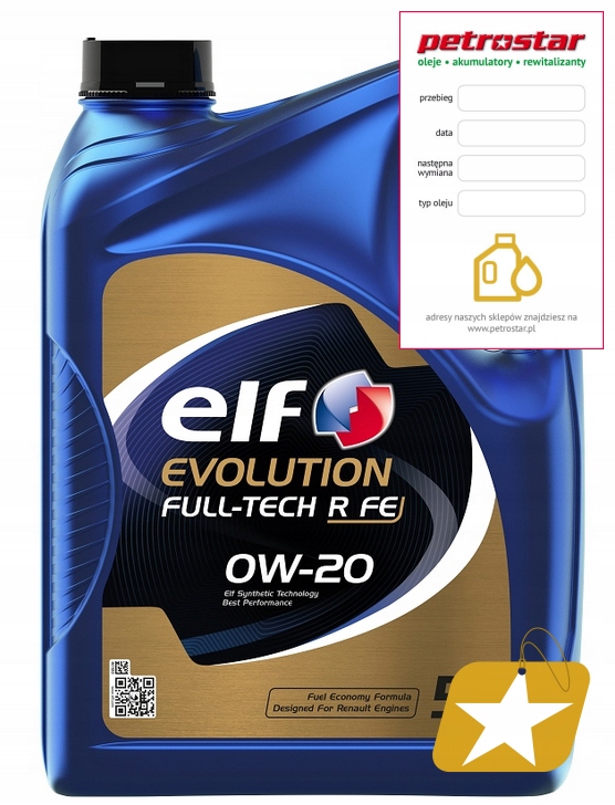 Elf Full Tech R Fe 0W20 5L