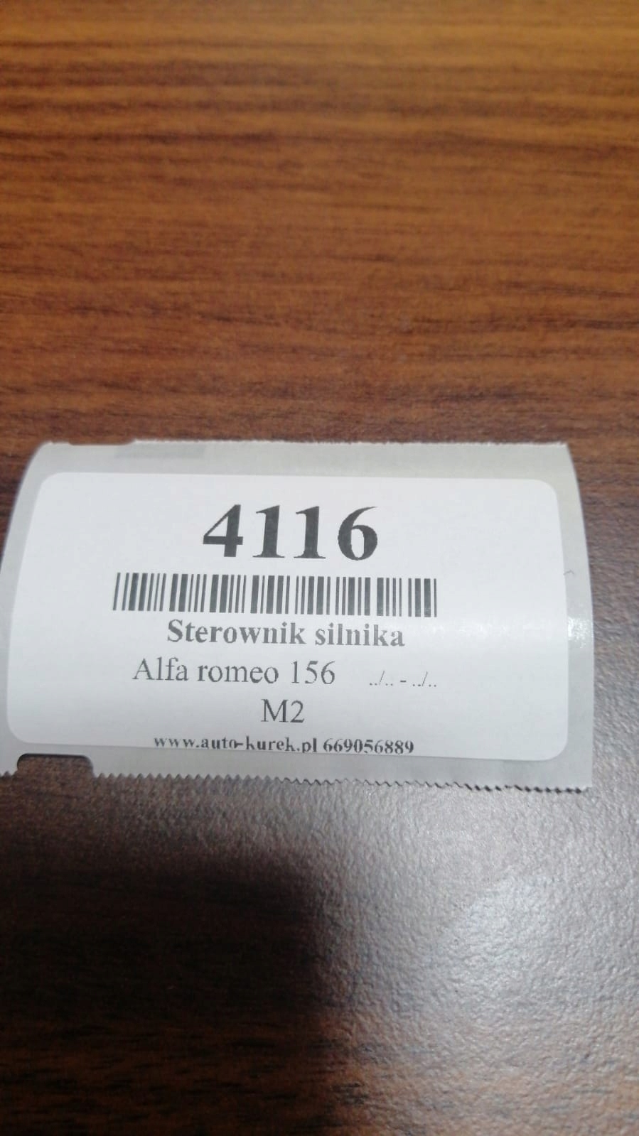 ALFA ROMEO 156 control unit of the engine 0261204772