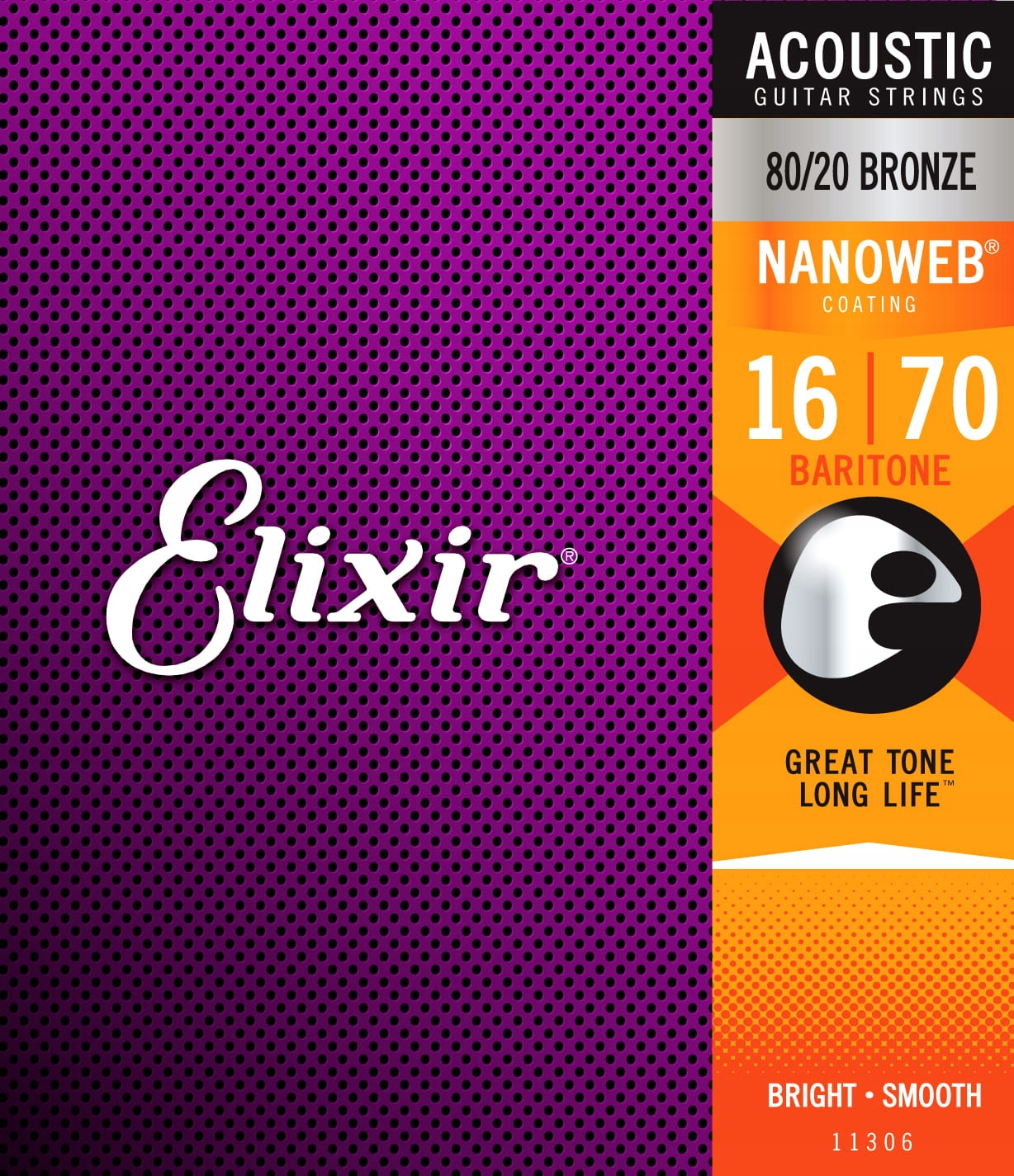 Struny Elixir NanoWeb 80/20 Bronze 16-70 (11182)