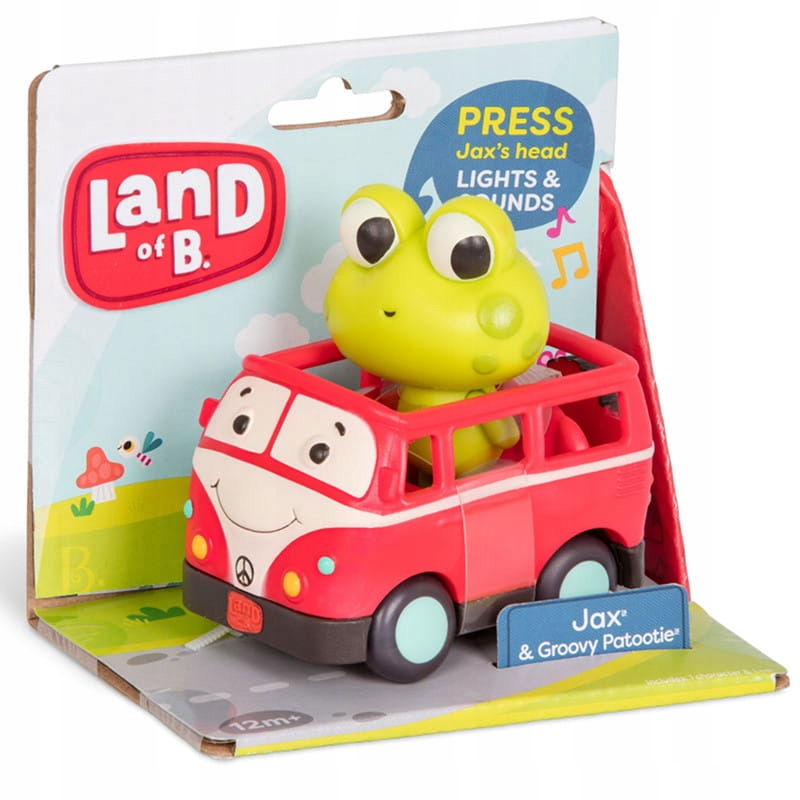 

B.toys Land of B Miękkie autko sensoryczne z żabką