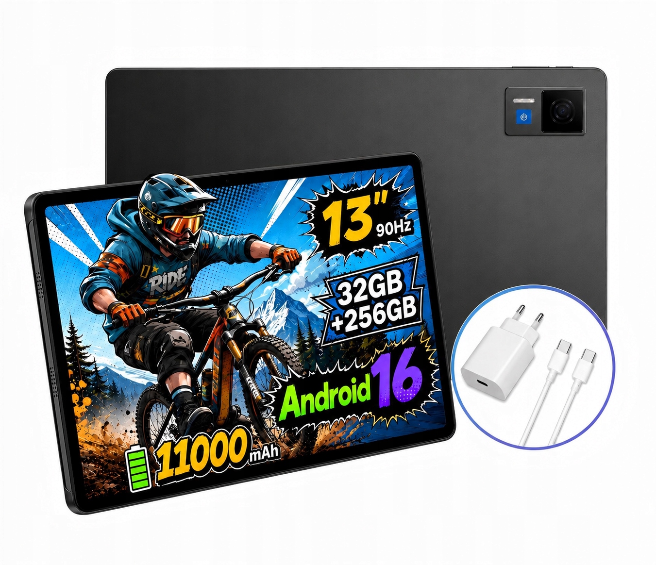 Tablet Doogee U13 FHD+13“ Android16 32+256GB 11000mAh FACE/WIFI/13MP/BT5.0