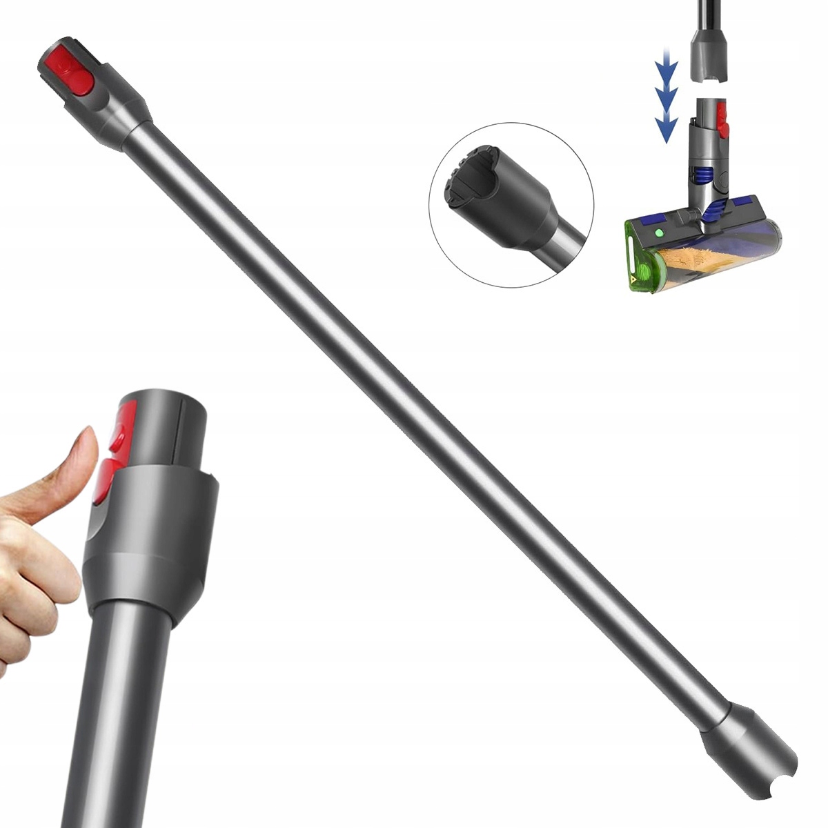 Nowy Rura Do Odkurzacza Dyson V10 Digital Slim V12 Detect Slim 74CM