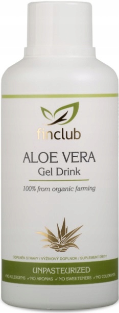 Finclub Aloe Vera Gel Drink 100% přírodní čistý aloe šťáva na pití 530 ml