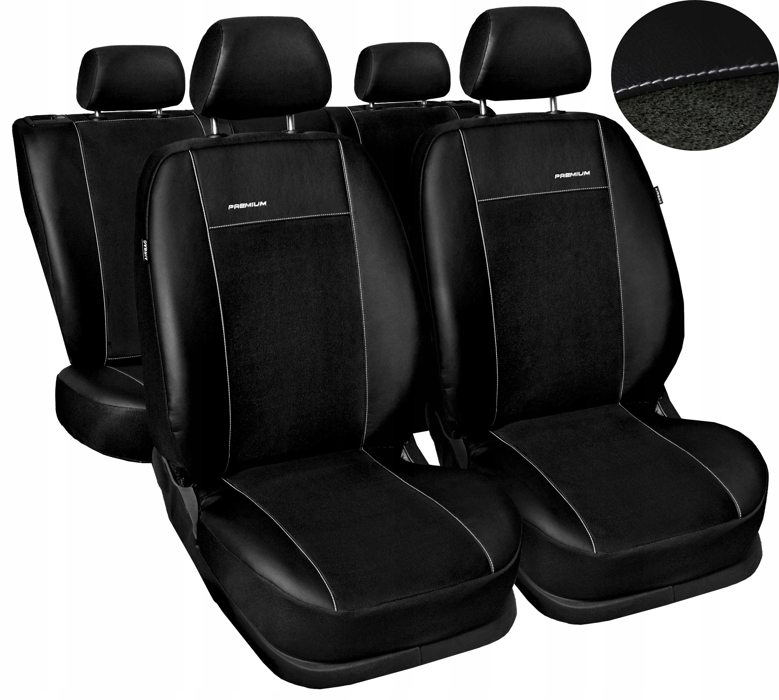 Škoda Rapid Spaceback (zadná časť s lakťovou opierkou) od roku 2012. Poťahy Premium