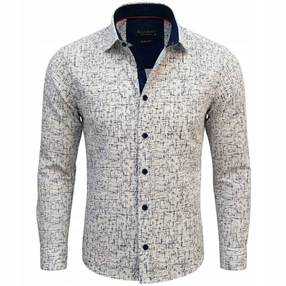 Ego Man košile pánská ES-320-01 slim fit 3XL bílá