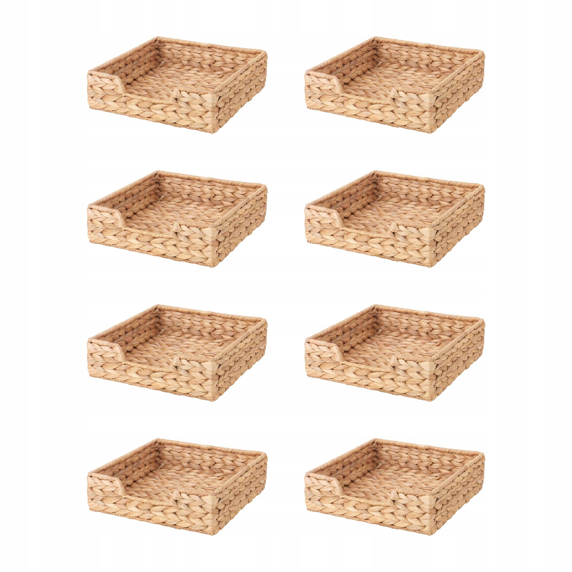 8 ks Ubrousek Cissan Vodní hyacint 23x23 cm Ručně vyrobený