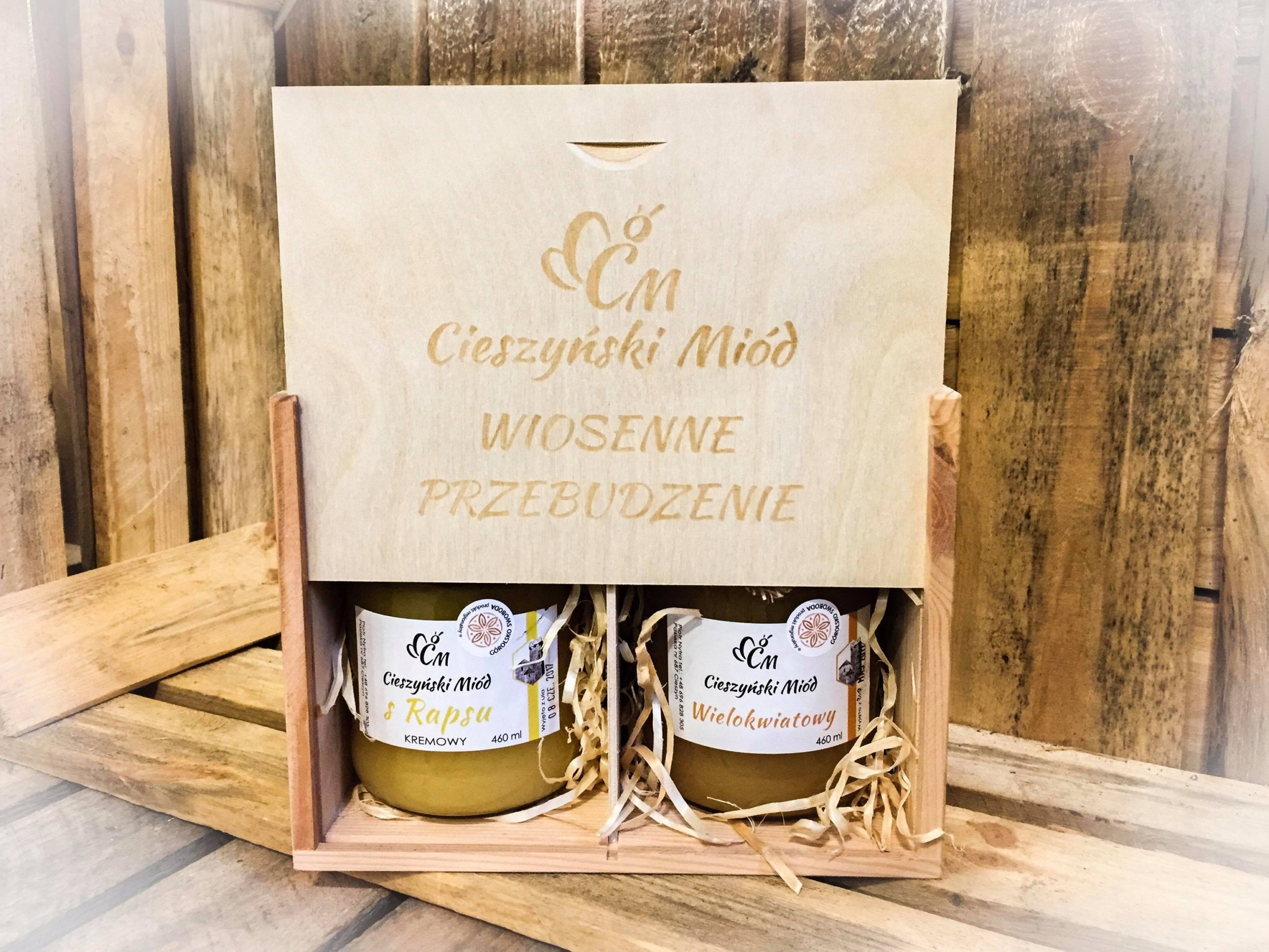 Levně Košíček, Sada medů Jarní probuzení 2 x 650 g