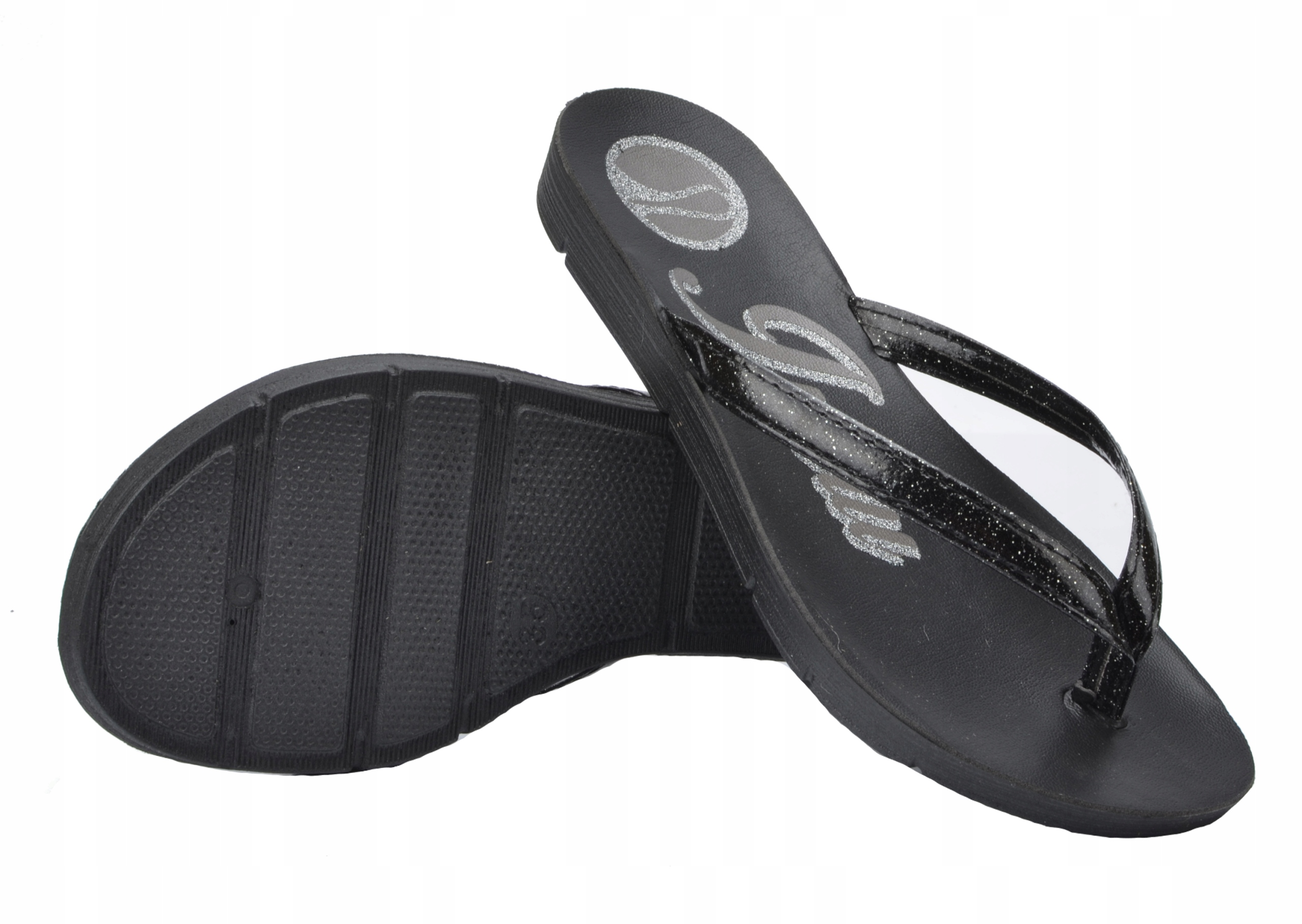 INBLU JAPONKI DAMSKIE KLAPKI CZARNE ME-40 WYGODNE LATO R 35 Model ME040