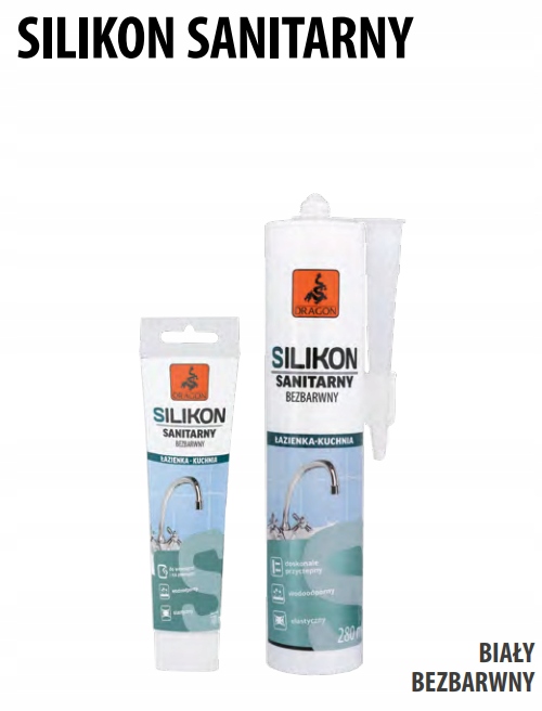 DRAGON SILIKON SANITARNY BEZBARWNY 100 ML TUBKA Producent Dragon