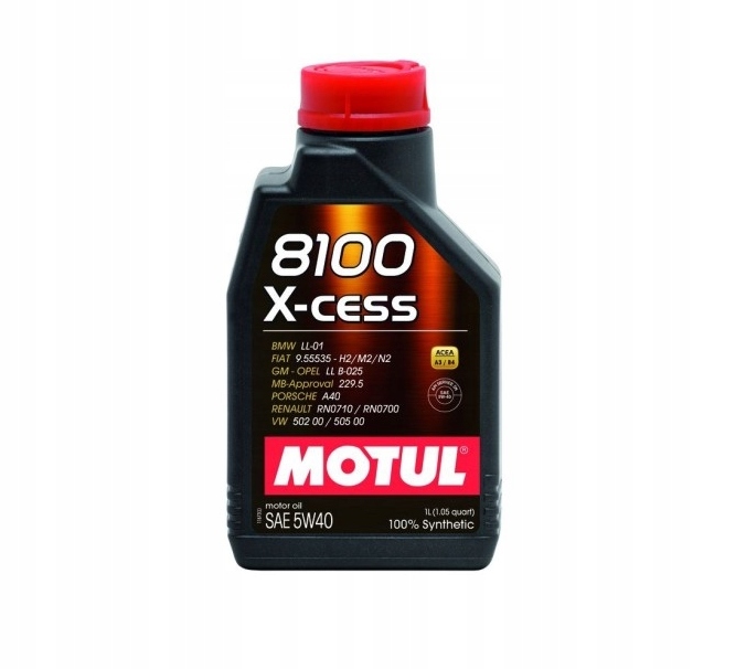

Olej silnikowy Motul 8100 X-cess 1l 5W40