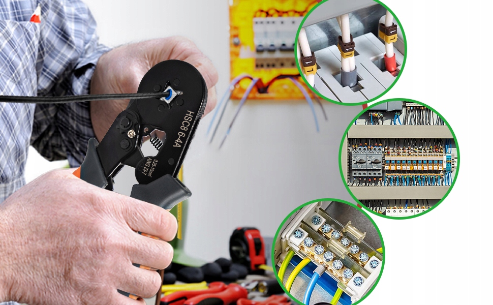 ZACISKARKA PRASKA KONEKTORÓW TULEJEK KOŃCÓWEK KABLI PRZEWODÓW ZESTAW 1200sz EAN (GTIN) 5905274173595