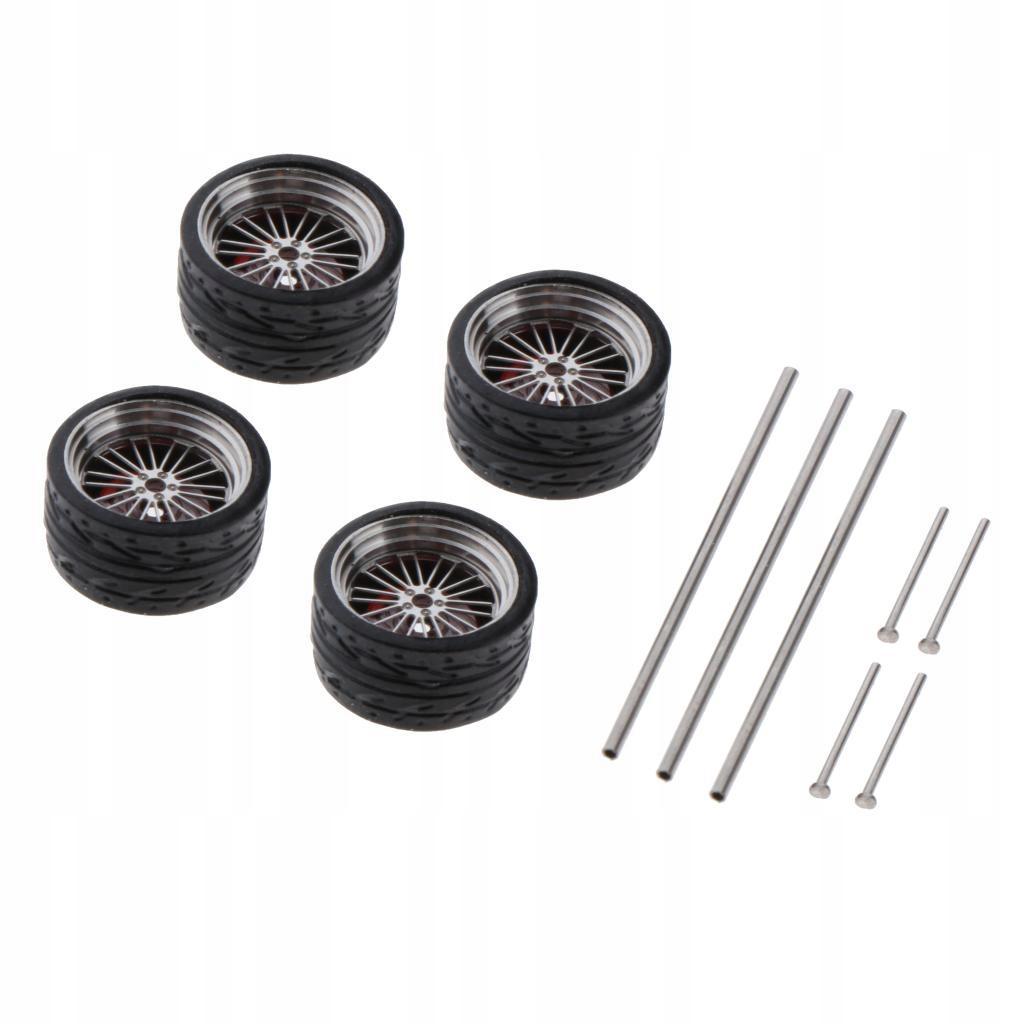 Koła pojazdów w skali 1/64 do modeli samochodów dla dorosłych A12 Materiał inny