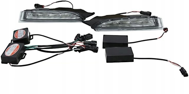 ŚWIATŁA LED DRL VW SCIROCCO 2010 2013 DZIENNE LAMPY KOMPLET OEM STYLOWE