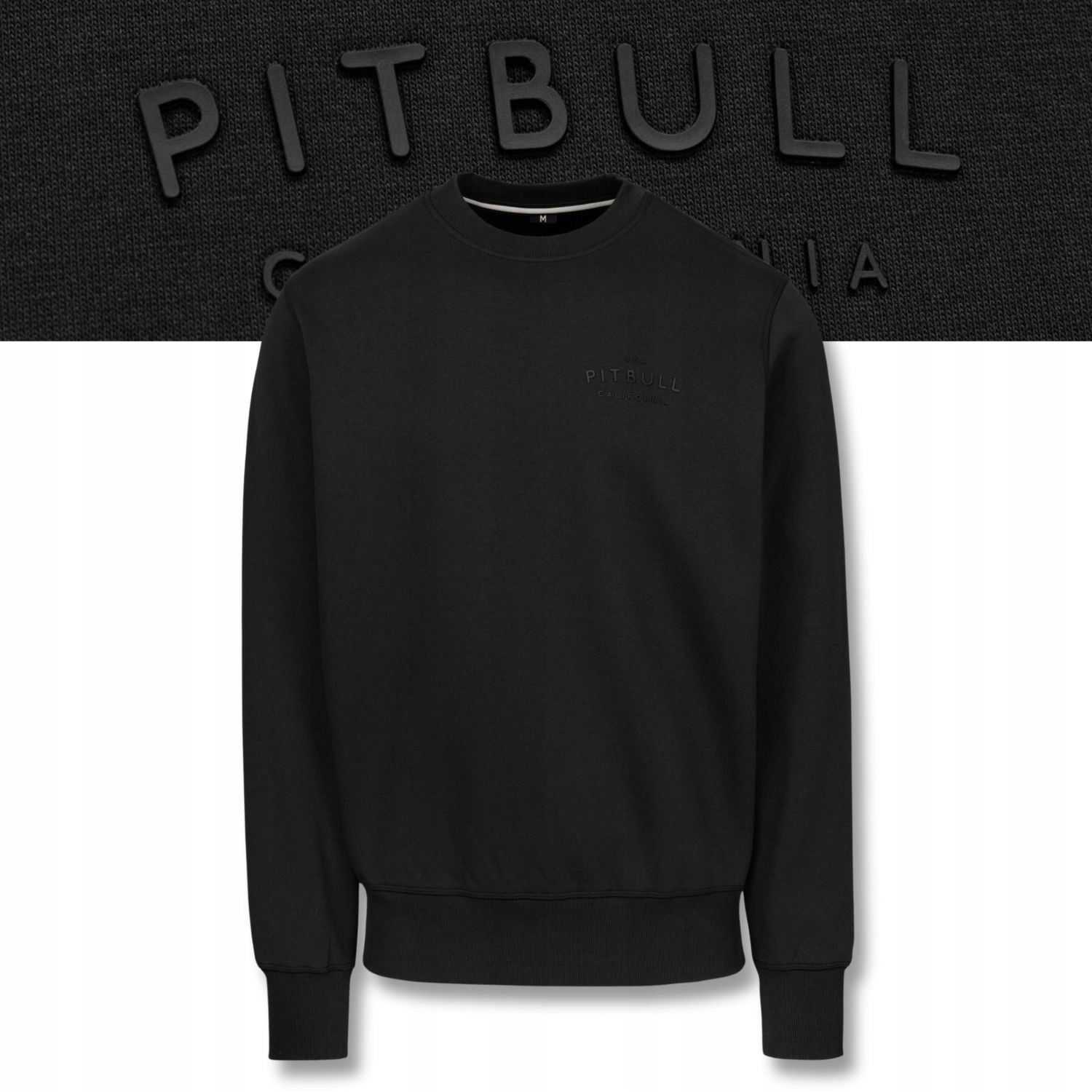 Pánská Mikina crewneck Pitbull Arbor, silný materiál, malý nápis na přední straně
