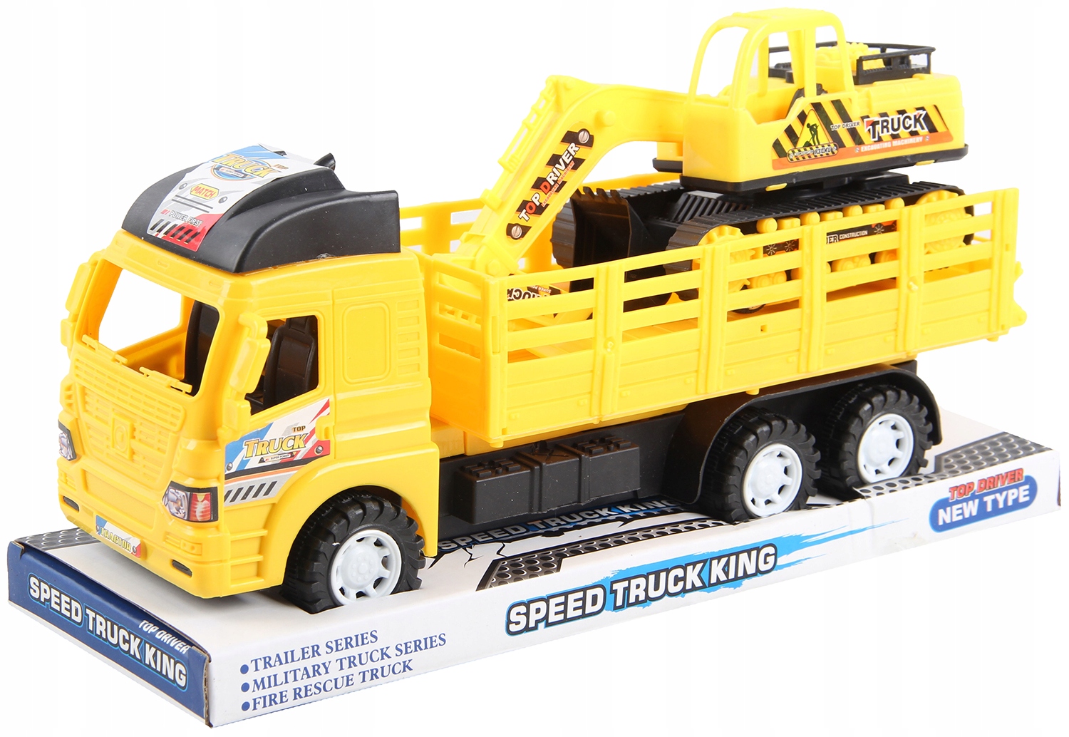 AUTO CIĘŻARÓWKA Z KOPARKĄ ZABAWKA DLA DZIECI